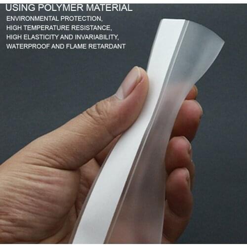 25/35/45MM X 5Meter Self-adhesive Door Seal Stripped Silicone Strip Bottom Soundproof Wear-resistant Windows And Doors Sealant