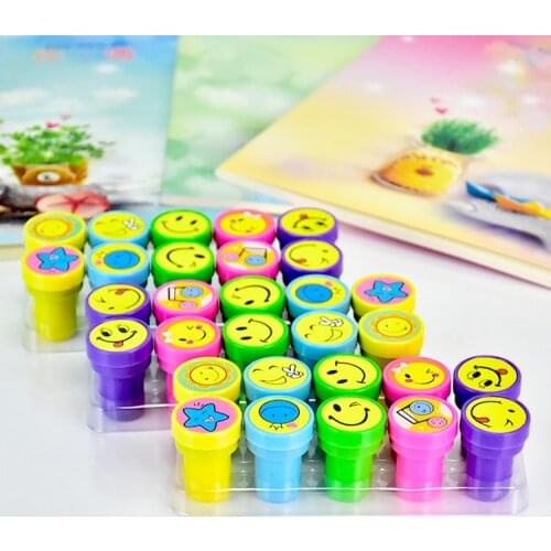 Cute Encouraging Students Reward Children Self Inking Cute Cartoon Reviews Childrens Seal Small Seals Rubber Circular Stamps