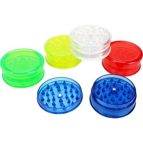 Tobacco Spice Crusher 60MM 3 Layers Random Tobacco Grinder Plastic Herb Grinder Hand Muller Moledor Grinder