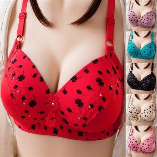 Women Large size One-Piece Bra Everyday Underwear Solid Color Thin Bra