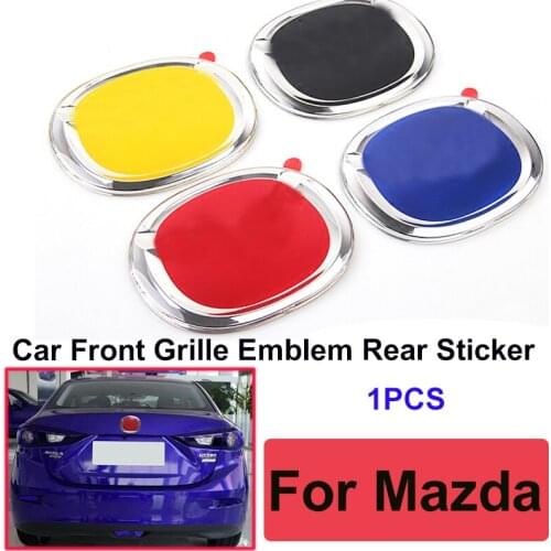 1pcs 140MM 104MM Auto Car Front Grille Badge Emblem Car Trunk Boot Rear Emblem Sticker for CX-5 CX-7 CX-9 RX8 1 2 3 4 MPV MX5