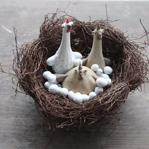 1pc Home Desktop Decoration Prop Bird Nest Bird Cage House Nature Vintage Decoration Marriage Proposal Wedding Photography Props