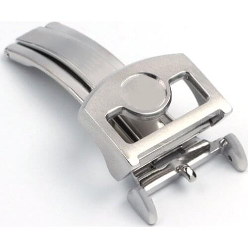 18mm 316L Stainless Steel Clasp High Quality Folding Watch Buckle Special for IWC Series Watch