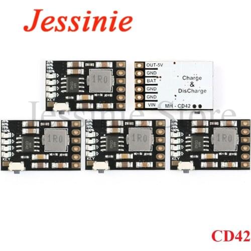 CD42 DC 5V 2.1A Mobile Power Diy Board 4.2V Charge Discharge(Boost) Battery Protection Indicator Module 3.7V Lithium 18650