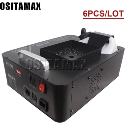 6pcs/lot 1500W 24x3W disco RGB/color mixing smoke machine LED remote fogger ejector dj Christmas party stage light fog mach