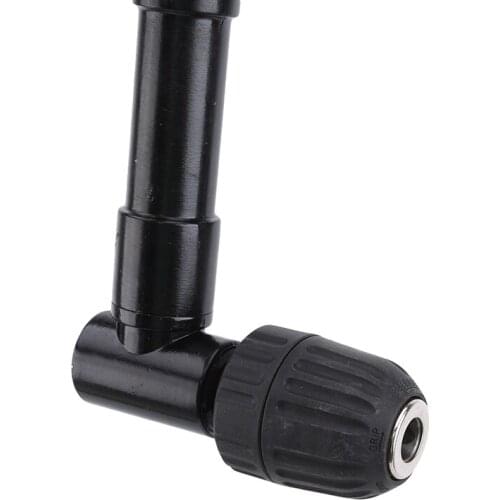 90 Degree Keyless Chuck Impact Cordless Drill Handle Right Angle Drill Attachment Adapter Power Tool Supplies