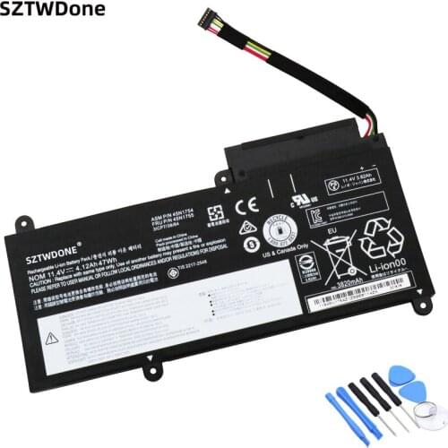 SZTWDone 45N1754 Battery For Lenovo ThinkPad E450 E450C E455 E460 E460C E465 45N1755 45N1756 45N1757 45N1752 TP00067A TP00067C