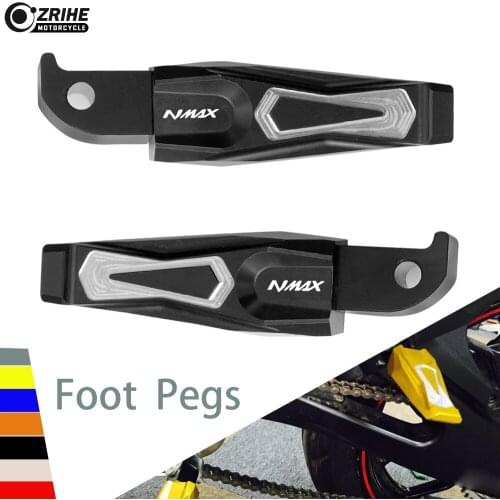 FOR Yamaha NMAX N MAX High Quality CNC Aluminum Motorcycle Accessories Passenger Footrests Rear Foot Pegs Motorcycle Pedal