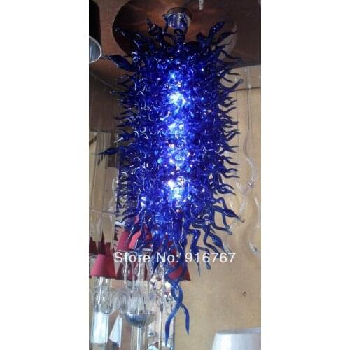 C121-Large Beautiful Gallery Art Glass Chandeliers for Sale