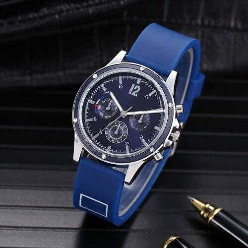 Popular Famous Brand Watches for Men Fashion Casual Big Dial Watch Clock Mens Silicone Band Quartz Wristwatches Reloj Hombre