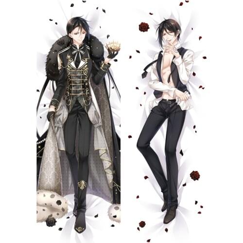 Black Butler Sebastian Michaelis Cosplay Dakimakura Pillow Case Hugging Body Prop