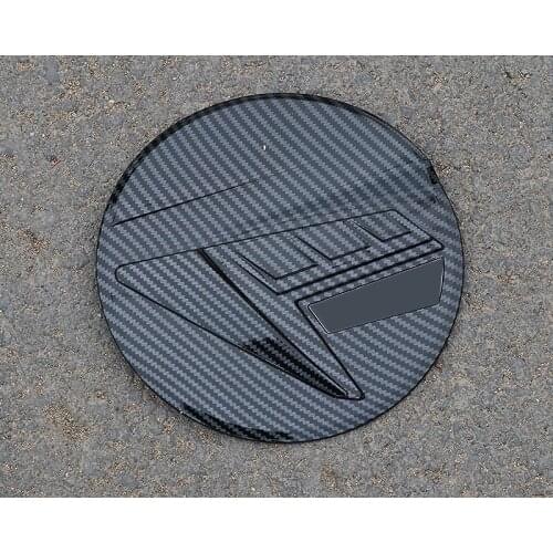 Carbon Fiber Color Gas Oil Box Panel Cover Fuel Moulding Cap Sticker Outlet For Hyundai Elantra CN7 2020 2021 Auto Accessories