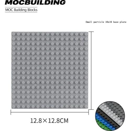 6PCS 91405 DIY Bulk Parts Building Block Flat Board Small Particle Digital Brick Smooth 16x16 Educational Creative Size Assemble