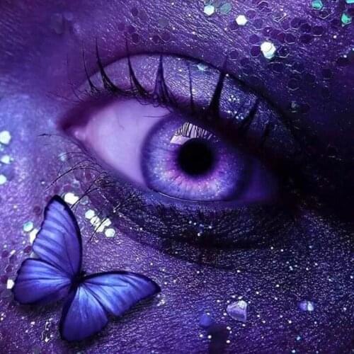 Kexinzu Full 5D DIY Square Round Diamond Painting Eye Butterfly 3D Embroidery Cross Stitch Rhinestone Mosaic Home Decor K221