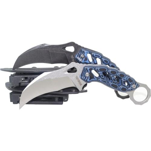 MASALONG KNI190 Outdoor Camping Survival Claw Hollow G10 Handle karambit Knife
