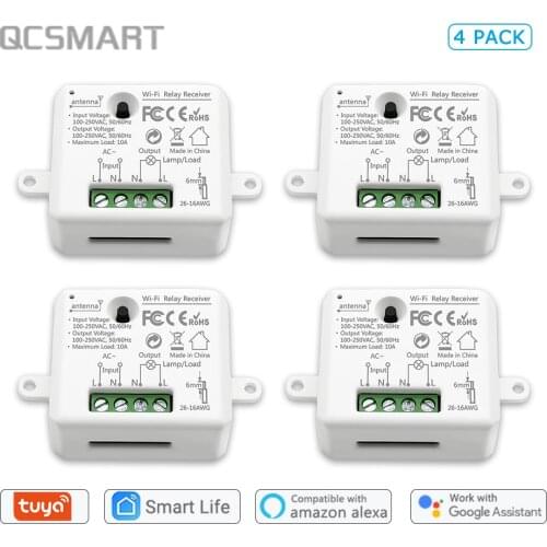 Tuya Smart Life WiFi Socket Mini Module DIY Smart Home works with Google Home Echo Alexa Voice Control App Remote Control IFTTT
