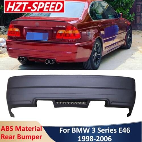 E46 MT Type ABS Unpainted Rear Bumper Lip Protector Car Body Modification Kit For BMW 3 Series E46 Modify M3 Type 1998-2006