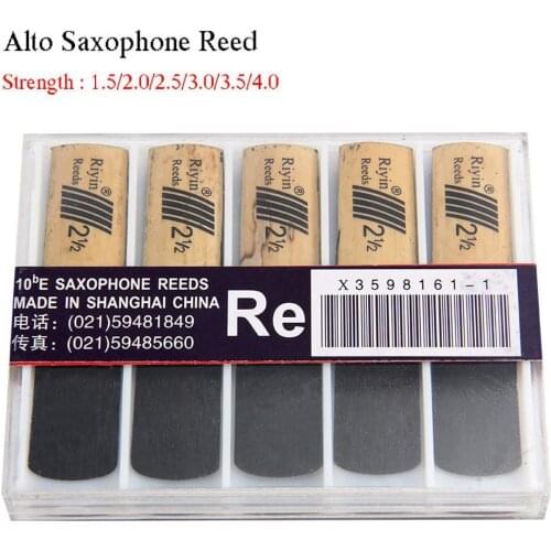 10pcs Saxophone Reed Set with Strength 1.5/2.0/2.5/3.0/3.5/4.0 for Alto Sax Reed Instrument Parts For Saxophone