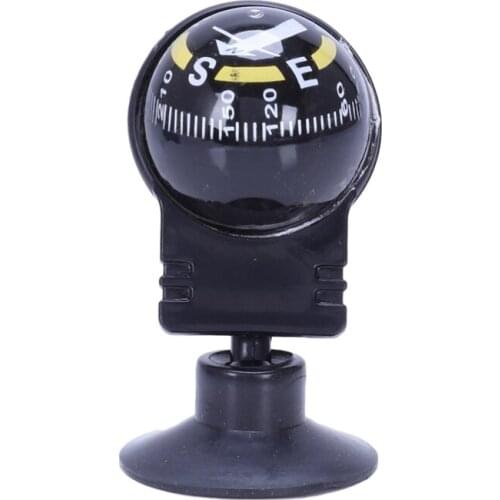 New-New Car Vehicle Floating Ball Magnetic Navigation Compass Black
