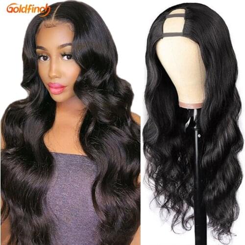 Body Wave U Part Wigs Human Hair For Black Women Peruvian U Part Wig Human Hair 180 Density Middle U Shape Wigs Glueless Wigs