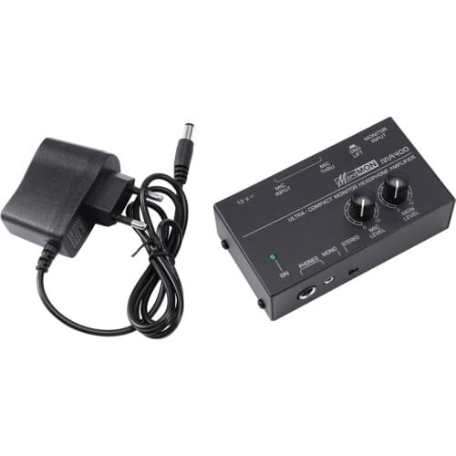 Ma400 Headphone Preamplifier Microphone Preamplifier Headphone Preamplifier Personal Monitor Mixer,Eu Plug
