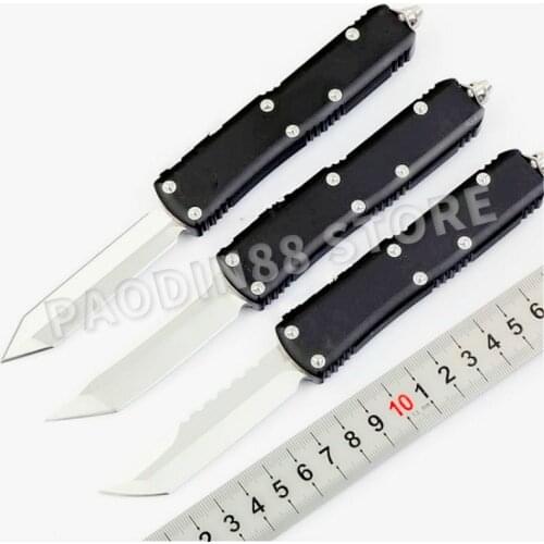 UT85 Mini Straight Knife Pocket Knife Tactical Self Defense Rescue Fixed Blade Knife Camping Hunting EDC Pocket Knife with Clip