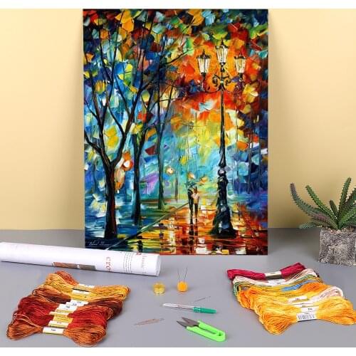 Real Dreams Printed Fabric 11CT Cross Stitch DIY Embroidery Full Kit DMC Threads Needlework Sewing Knitting Craft For Counted