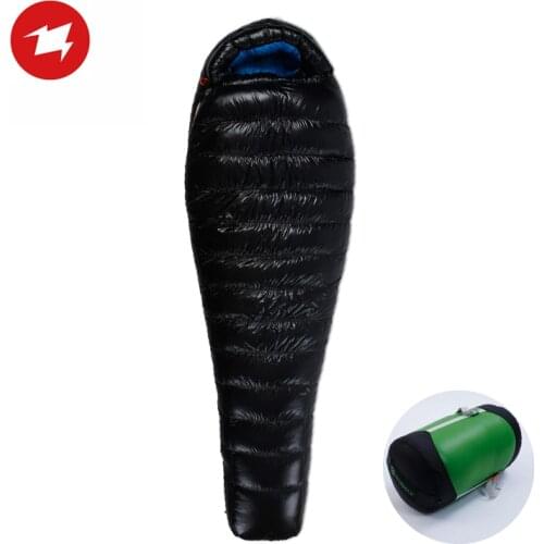 AEGISMAX D3 Series Outdoor Camping Ultralight Keep Warm 650FP White Duck Down Mummy Type Sleeping Bag