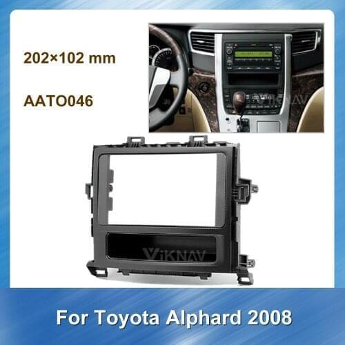 Car Radio Stereo Fitting installation Fascia for Toyota Alphard 2008 Stereo Frame Fascias Panel Facial DVD CD Dash Bezel