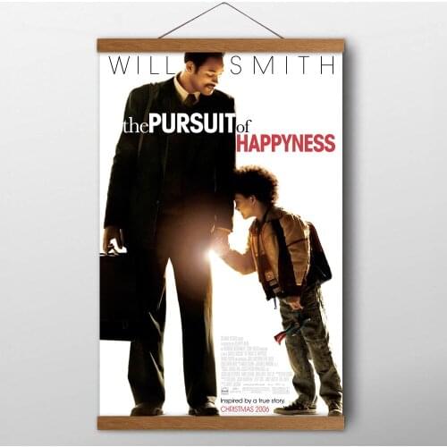 Inspiring Movie The Pursuit of Happyness Posters Canvas Print Scrolls Paintings Wall Art For Living Room Decor
