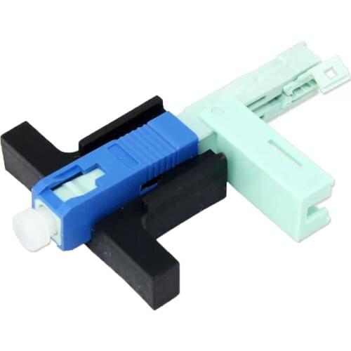 High quality sc apc / upc quick connector single-mode FTTH connector cold fiber optic connector quick connector 53mm push type