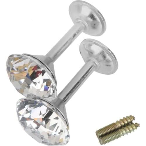 2pcs Diamond Curtain Drapery Tiebacks Door Wall Tassel Hooks Crystal Curtain Fashion Hook (Silver)