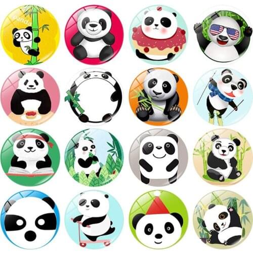 5pcs/Panda cartoon fridge magnet set creative refrigerator magnets stickers strong neodymium Magnetic office stickers
