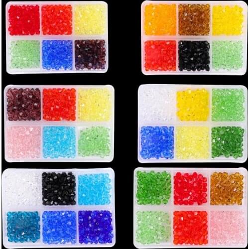 600Pcs Colorful DIY Acrylic Beads Jewelry with Brass Lobster Claw Clasps Scissors and Elastic Wire jewelry making Accessories