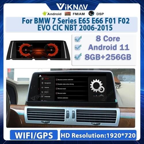 12.3 INCH Android 11 Car Radio For BMW 7 Series E65 E66 F01 F02 2006-2015 EVO CIC NBT GPS Navigation DVD Multimedia Player 2din