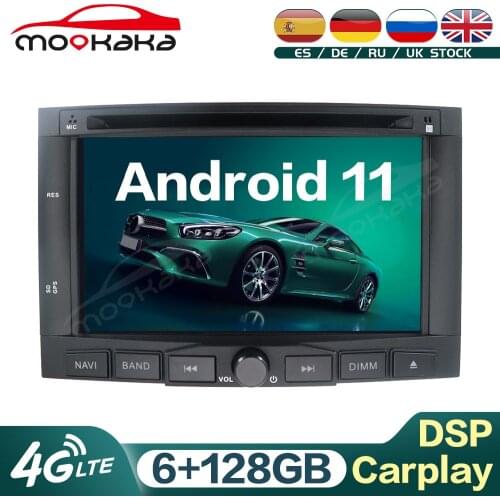 For Peugeot 3008 Peugeot 5008 Android 11 6G+128GB Car Radio Multimedia Player GPS Navigation Audio Stereo Head Unit Carplay DSP