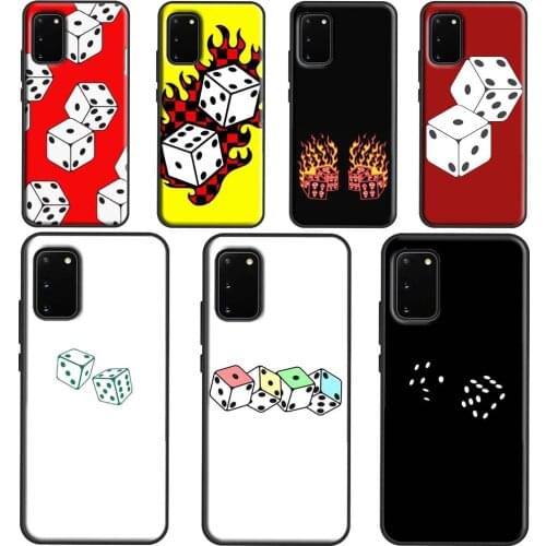 Lucky Dice Phone Case For Samsung Galaxy S21 Ultra S20 FE S10E S8 S9 S10 Plus Cover For Note 10 9 20