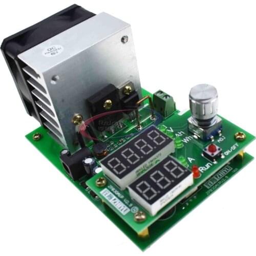 9.99A 60W/110W 30V Constant Current Electronic Load Discharge Battery Capacity Tester Meter With Dual LED digital Fan Module