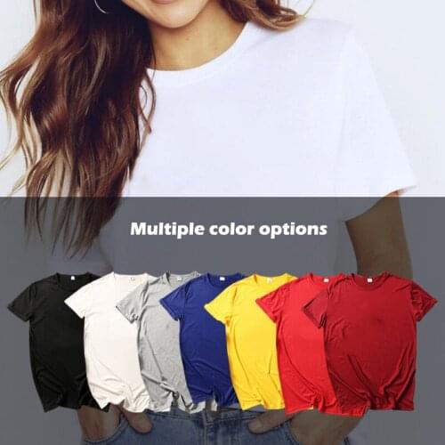 Mens T-shirt Short-sleeve Man Women T-shirt Short Sleeve Solid Color For Couple Tops Running Plain Fashion Tops Tees