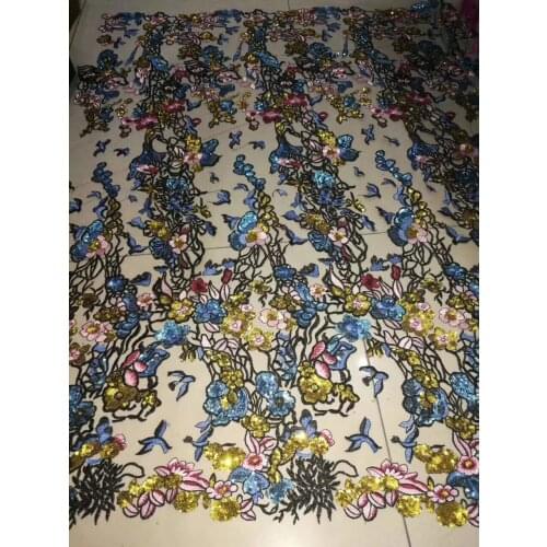 Hot Sale free Shipping SYJ-82826 Indian French Lace New Design African Fabric High Quality with sequins