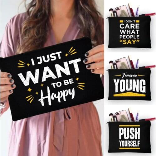 Makeup Bag Women Cosmetic Bag Harajuku Style Toiletries Female Storage Makeup Cases Travel Girl Pencil Bag Wallet Case