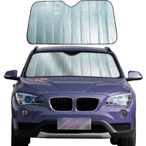 Windshield Sun Shade for Car Blue Thicken 5-Layer UV Reflector Auto Front Window Sunshade Visor Shield Cover Keep Vehicle Cool