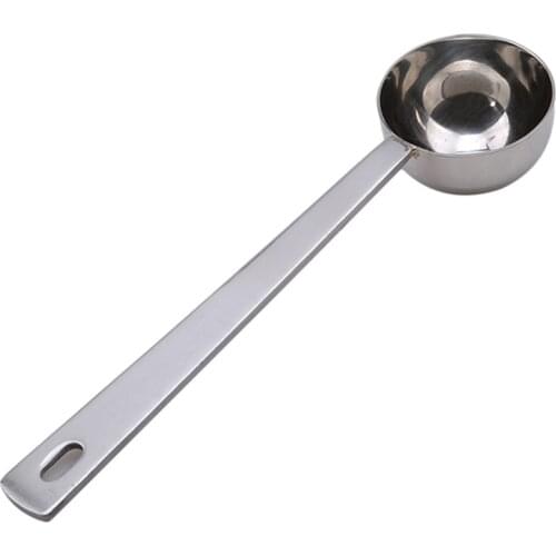 Metal Coffee Scoop Thicken Stainless Steel Smooth Tablespoon Measuring Spoon Coffee Scoop Tablespoon Long Handled Spoon