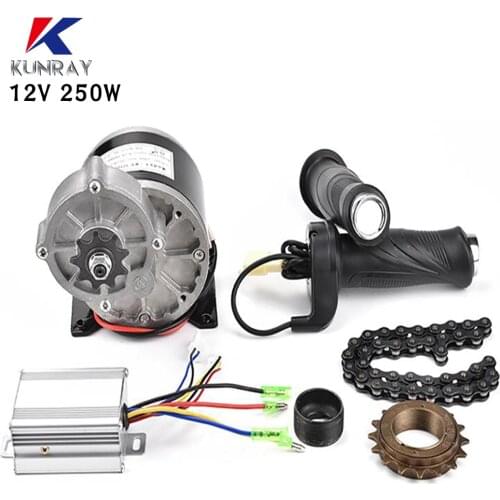 Electric bike conversion kit 250W 12V MY1016Z DC Gear Brush Motor Kit 20-28" tricycle electric wheel motor kiti