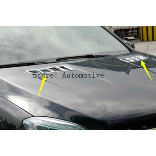 2pcs Front Machine Air Outlet Cover Trim For Mercedes-Benz ML W166 2012-2015 & GL X166 2013-2016 & GLE W166 C292 2016& GLS 2017