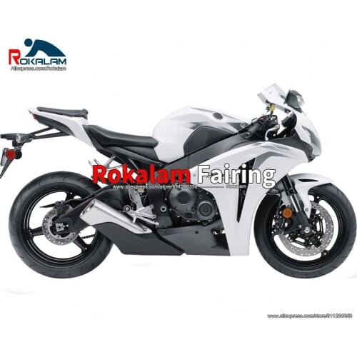 Aftermarket Covers For Honda CBR-1000RR 2011 2010 CBR 1000 RR 2008 CBR1000RR Motorcycle White Fairing Kit (Injection Molding)