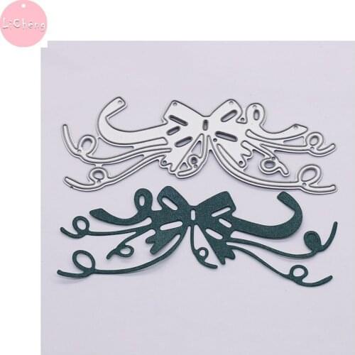 Bow Metal Cutting Dies Scrapbooking Craft DIY Stencil Embossing Folder Card making Molds Clear Stamps and Slimline Die 2020