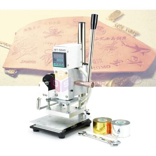 Manual Hot Foil Stamping Machine Leather Bronzing Printer Creasing Machine Marking Press Embossing Machine