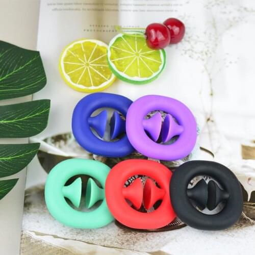 Silicone Sucker Gripper Elastic Finger Trainer Forearm Pull Push Gripping Ring Wrist Relaxation Strength Training Equipment