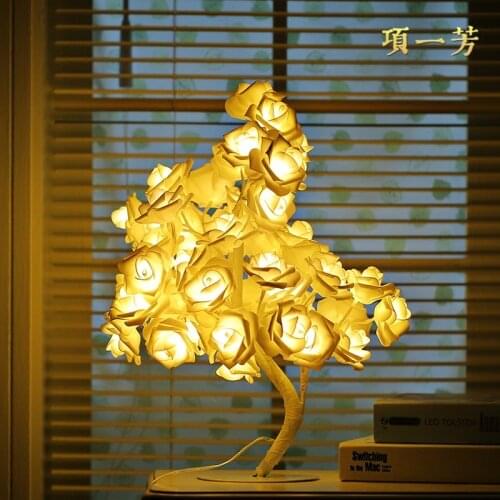 Led Table Lamps for Living Room Sets Desk Accessories Light Yellow Europe Traditional Lampara Mesa De Noche Modern Lamp BD50TL